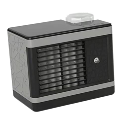 F Fityle Refrigerador Portátil Aire Acondicionado Evaporativo Super Chill Ventilador de Refrigeración, Gris características
