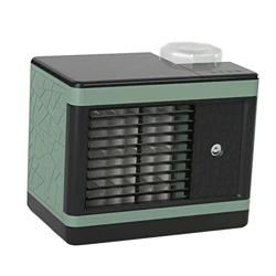 F Fityle Refrigerador Portátil Aire Acondicionado Evaporativo Super Chill Ventilador de Refrigeración, Verde en oferta