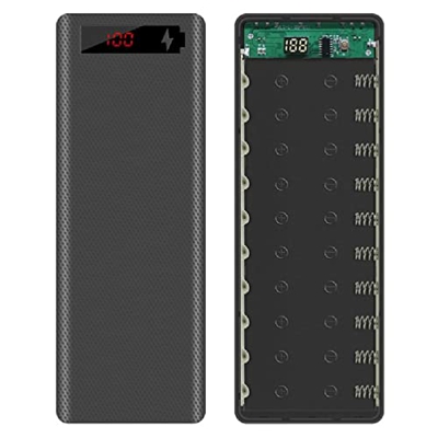 L10 pantalla LCD DIY 10x18650 batería caso Power Bank Shell caja externa portátil sin batería powerbank protector 18650 batería caso silicona