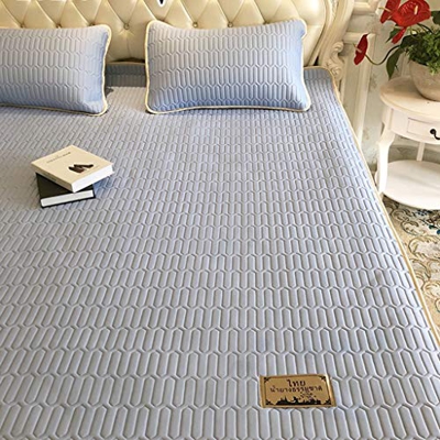 Colchoneta de Dormir de Verano Colchoneta de Seda de Hielo 3 Piezas Colchón lavable de refrigeración Cojín de Cama Tatami de Verano Colchón Plegable A