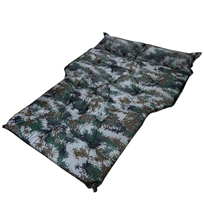 Cama inflable, cama inflable de agua con bomba incorporada, kit de reparación de tamaño completo doble para acampar, cabecero de 500 lb, batería y gar