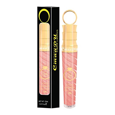 Labiales En Crema Maquillaje antiadherente de Brillo de labios Labios impermeables Hidratante de larga duración Lápiz labial Labiales De Larga Duració