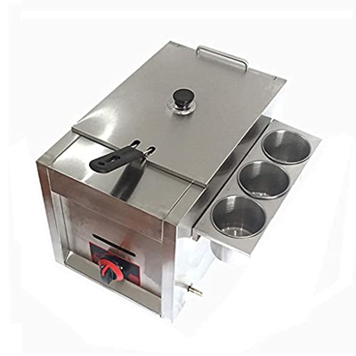 Cesta para freidora de Grasa Comercial, freidora de Gas Comercial Freidora de Grasa Profunda de Acero Inoxidable con Ventana de visualización, Antides