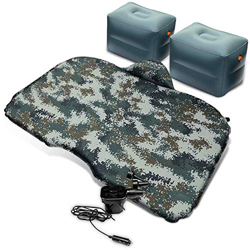 FMOPQ Inflatable Bed, Water Inflatable Bed with Built-in Pump Dual Full Size Repair Kit for Camping 500 LB Headboard Battery and Warranty Powered Rech precio