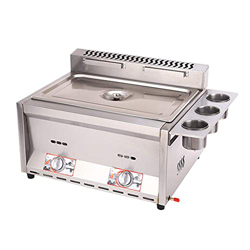 Cesta para freidora de Grasa Comercial, freidora Comercial de Gas de un Solo Cilindro de Acero Inoxidable con 2 cestas, freidora de Grasa Profunda de  precio