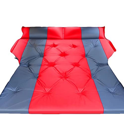 Cama inflable, cama inflable de agua con bomba incorporada, kit de reparación de tamaño completo doble para acampar, cabecero de 500 lb, batería y gar