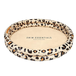 Swim Essentials Leopard - Piscina hinchable de 100 cm de diámetro, color beige características