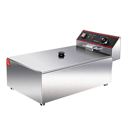 Cesta para freidora Comercial, freidora, freidora de Grasa Profunda de Acero Inoxidable de 12 l Máquina de Cocina de Catering eléctrica Comercial con  características