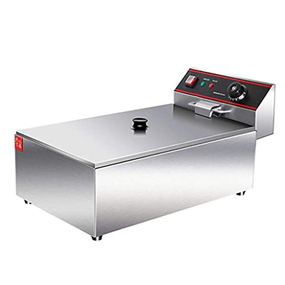 Cesta para freidora Comercial, freidora, freidora de Grasa Profunda de Acero Inoxidable de 12 l Máquina de Cocina de Catering eléctrica Comercial con 