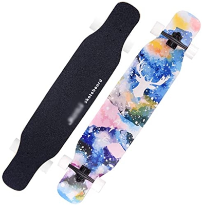 Xinduolei -Skateboard Deck Boys for Adultos Scooter de Cuatro Ruedas Tablero Profesional for Adolescentes Maple Longboard Beginner Brush Street Dance 