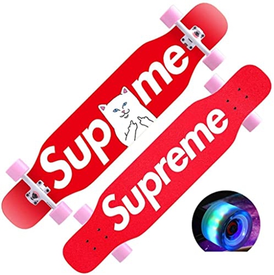 Xinduolei -Skateboard Beginner Maple Longboard Adulto Professional Pincel Street Dance Board Teen Scooter de Cuatro Ruedas (Color : C)