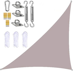 GGQQ Tienda de campaña 10 X 10 PIES Ángulo Recto Jardín Velas de Sombra Toldos Parasoles 4 Cuerdas de Amarre Kit de fijación de Servicio Pesado Protec precio