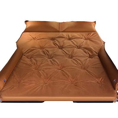 FMOPQ Cama Inflable, Cama Inflable de Agua con Bomba incorporada, Kit de reparación de tamaño Completo Doble para Acampar, cabecero de 500 LB, batería