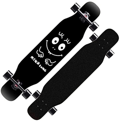 Xinduolei -Skateboard Principiantes Maple Longboard Teen Professá (Color : H)