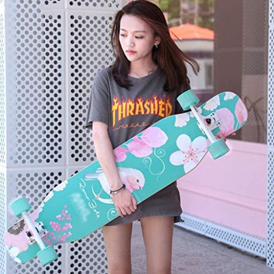 Xinduolei -Skateboard Maple Longboard Skateboard Skateboard Boyling Boys and Girls Brush Street Dance Board Scooter Professional Scooter (Color : C)