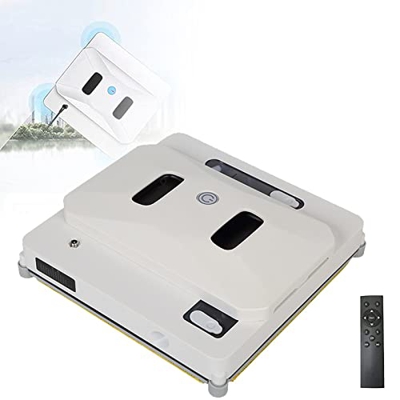 Saturey Aspirador Robot de Limpieza de Ventanas, Aspirador robótico con Control Remoto/APLICACIÓN, Rociador de Agua automático para Ventanas, Vidrio, 