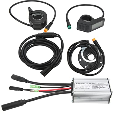 Shanrya Kit de Bicicleta Modificado, disipación de Calor Plegable para Coche, Motor eléctrico sin escobillas de 350W, Kit de conversión de Bicicleta p