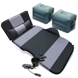 FMOPQ Inflatable Bed, Water Inflatable Bed with Built-in Pump Dual Full Size Repair Kit for Camping 500 LB Headboard Battery and Warranty Powered Rech precio