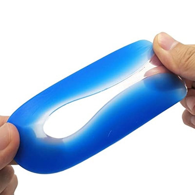 Generic Colchón de colchón Revestimiento de Silicona absorción de Choque antihear (Color : Blue, Size : L)