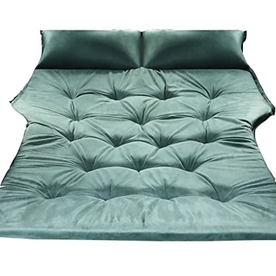 Cama inflable, cama inflable de agua con bomba incorporada, kit de reparación de tamaño completo doble para acampar, cabecero de 500 lb, batería y gar