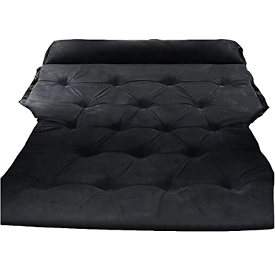 FMOPQ Inflatable Bed, Water Inflatable Bed with Built-in Pump Dual Full Size Repair Kit for Camping 500 LB Headboard Battery and Warranty Powered Rech