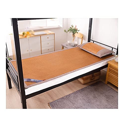Colchonetas De Dormir De Verano, Colchón De Refrigeración Transpirable Antideslizante, Fibras Vegetales De Ratán Almohadilla De Cama Suave Con Funda D