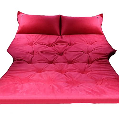 Cama inflable, cama inflable de agua con bomba incorporada, kit de reparación de tamaño completo doble para acampar, cabecero de 500 lb, batería y gar