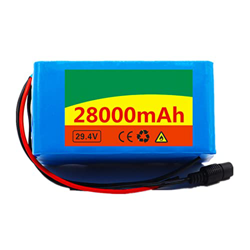 Batería de Litio de 24v 28ah, batería de Bicicleta eléctrica, Paquete de batería de Scooter Ebike con Cargador, 7S3P, Adecuado para 250W, 500W, BMS In en oferta