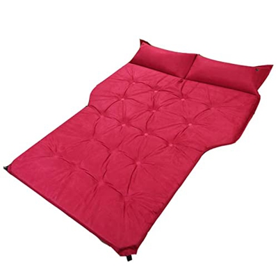 Cama inflable, cama inflable de agua con bomba incorporada, kit de reparación de tamaño completo doble para acampar, cabecero de 500 lb, batería y gar