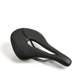 Tcarbon Fibra Ergonomía Humana Saddle Cushion Hueco Titanium Rail Road MTB Sillín de Bicicleta Sillín Bicicleta (Color : Black) en oferta