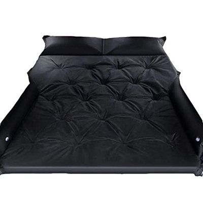 Cama inflable, cama inflable de agua con bomba incorporada, kit de reparación de tamaño completo doble para acampar, cabecero de 500 lb, batería y gar