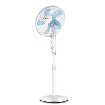 POIU Ventilador EléCtrico, Ventilador Oscilante Vertical, Enfriador De Aire MecáNico, Ventilador De Pedestal De Enfriamiento EléCtrico con Soporte Aju