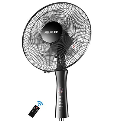 POIU Ventilador EléCtrico, 16 Pulgadas, Ventilador Oscilante, Control Remoto, OperacióN Silenciosa, Altura Ajustable, Hogar Y Oficina