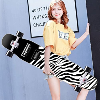 Xinduolei -Skateboard Maple Longboard Adulto Profesional Profesional Dance Street Dance Board Boys and Girls Adolescentes Scooter de Cuatro Ruedas (Co