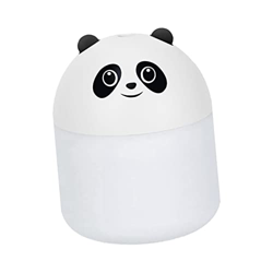 perfk Difusor de niebla humidificador de aire pequeño compacto 250ml carga USB súper silencioso con 7 tipos de pulverizador de niebla de conversión de características