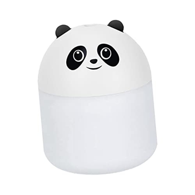 perfk Difusor de niebla humidificador de aire pequeño compacto 250ml carga USB súper silencioso con 7 tipos de pulverizador de niebla de conversión de