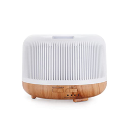 FUNNYBSG Humidificador, Mini humidificador de 300 ml - Difusor de Aroma de Aceite Esencial Hueco con 7 Luces LED de Color - Barra Vertical Difusor de  en oferta