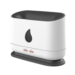 lmoikesz Humidificador de aire de llama de simulación sin llama 200ml difusor de Aroma de interior de oficina LED regulable generador de niebla de via en oferta