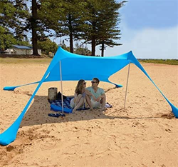 GGQQ Tienda Tents Gigante Beach Upf50+ para 4-6 Personas portátiles Ligero Pop up Tienda con colchoneta de Playa y Bolsa de Transporte para la Familia características