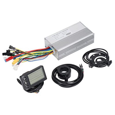 Juego de Controlador de Motor de Bicicleta Eléctrica 30A, Kit de Controlador Modificado de Batería de Litio para Bicicleta Protección de Circuitos con