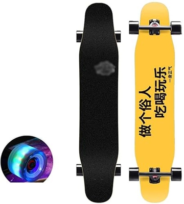 Xinduolei -Skateboard Deck Adultos for niños Skateboard Maple Longboard Teen Brush Street Dance Tablero Adecuado for Principiantes y Profesionales (Co