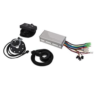 Gedourain Controlador de Actualización de Bicicleta Eléctrica, Kit de Controlador Modificado de Batería de Litio para Bicicleta con Disipación de Calo