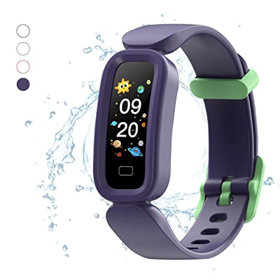 joyliveCY Fitness Tracker para Niños, Azul Rastreador de Actividad para Chicos Inteligente Impermeable IP68 con Podómetro Pulsómetros Monitor de Sueño