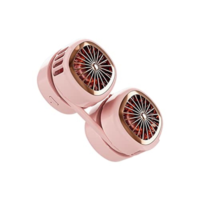 Ventilador de Cuello portátil, Ventilador de Cuello sin Cuchillas Plegable Mejorado, Ventilador de Doble Cuello Ajustable de 4 velocidades for Interio