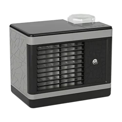 perfk Ventilador de Aire Acondicionado con Luces LED de 7 Colores, Ventilador de Escritorio de 3 Niveles de Velocidad, Ventilador de refrigeración de, en oferta