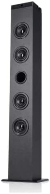 NK Torre de Sonido Vertical TWS (Sonido simultáneo) - Bluetooth 5.0, RMS, Mando a Distancia, Entrada óptica, RCA, Coaxial, Auxiliar, USB, FM (Compatib