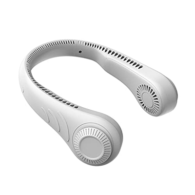 Ventilador de cuello, ventilador portátil Fuerte Viento, ventilador portátil de ventilador montado en el cuello de cuello USB Sin ventilador de aire d