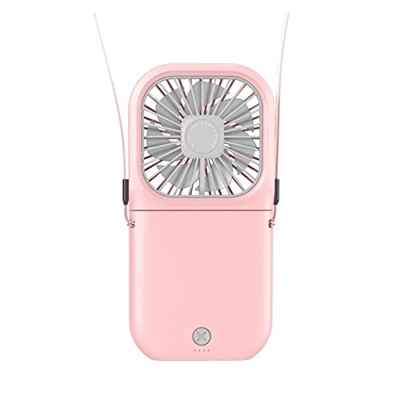 Ventilador de mano Mini ventilador potente poderoso ventilador portátil de ventilador colgante de cuello colgante mini plegado portátil USB MUTE Power
