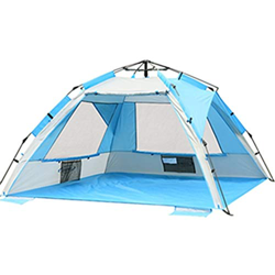 Desconocido Carpa Carpa para la Playa 3-4 Personas Refugio para el Sol Instalación fácil Carpa Parasol portátil para la Familia para Viajes de Senderi características