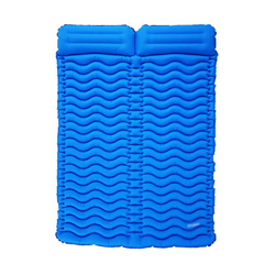 FMOPQ Colchoneta Doble para Dormir para 2 Personas, colchón portátil Ultraligero, colchoneta Inflable para Acampar, Cama para Exteriores con Almohada precio